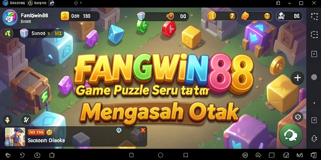 Screenshot gameplay FANGWIN88 menampilkan tantangan puzzle yang menarik.
