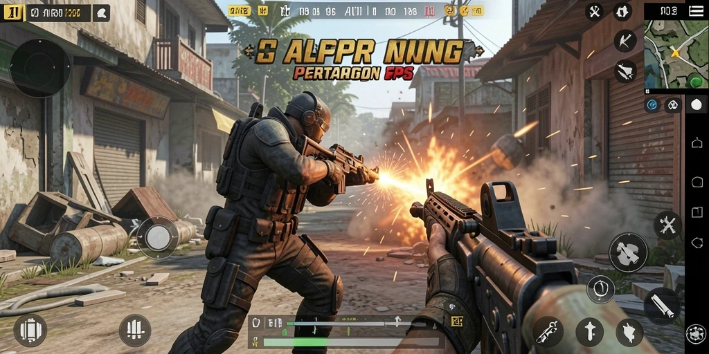 Gameplay intens RPRR dengan aksi tembak-menembak yang mendebarkan.