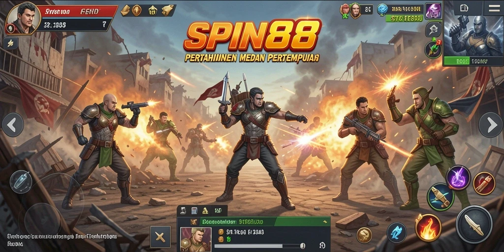 Screenshot gameplay SPIN88 menampilkan aksi strategi Tower Defense yang menegangkan.