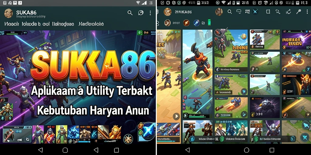Tampilan antarmuka SUKA86 yang modern dan fungsional.
