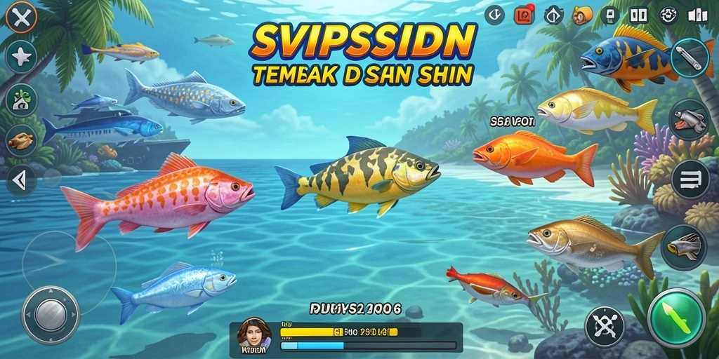 Tampilan menarik dari gameplay SVIPSIDN saat menembak ikan.